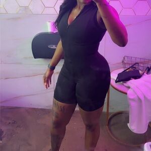 Black Sleeveless Jumpsuit